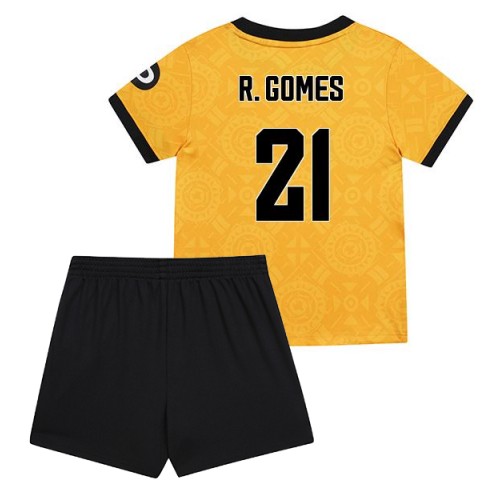 Wolves Rodrigo Gomes #21 Replik Heimtrikot Kinder 2025-26 Kurzarm (+ Kurze Hosen)